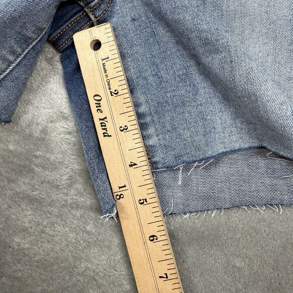 Judy Blue Jeans Shorts Women’s XL Blue Denim Mid-Rise Light Wash JB15251MD - Picture 7 of 9